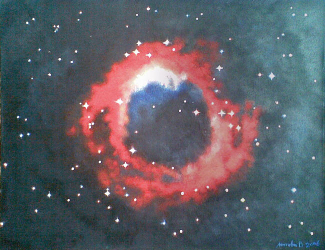 туманность "улитка" в созвездии водолея