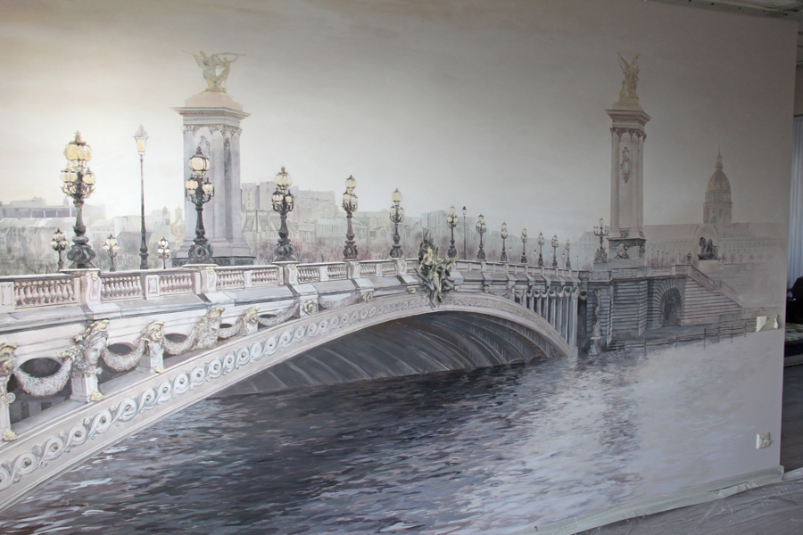 роспись стены в частной квартире