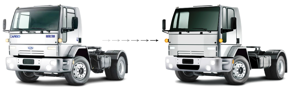 Отрисовка грузовика