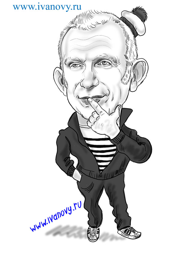 Шарж на Жан-Поля Готье