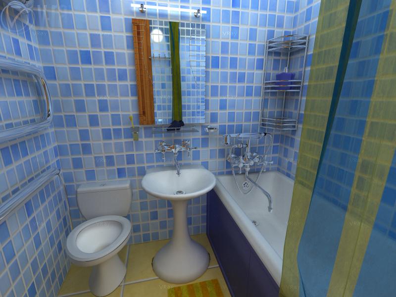 Интерьер ванной комнаты "хрущевки"