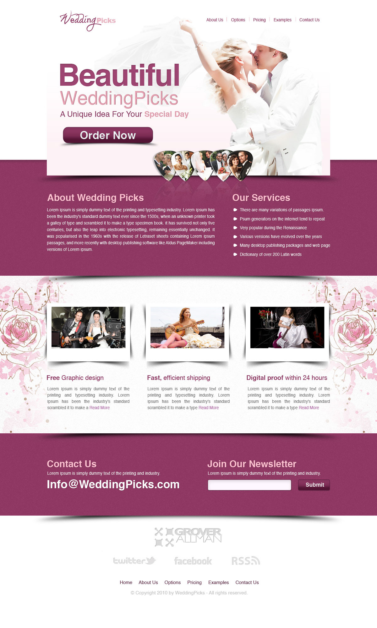 Cайт WeddingPicks ver.3