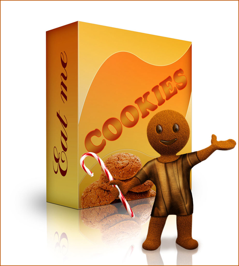 Концепт рекламы печенья