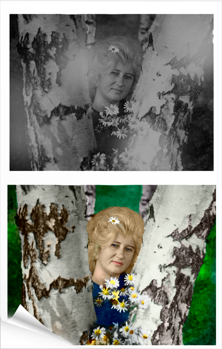 старое фото в цветное