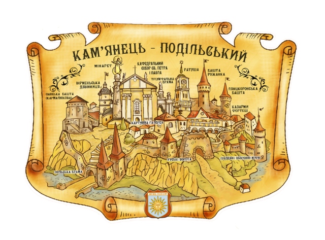 макет для магнита карты города