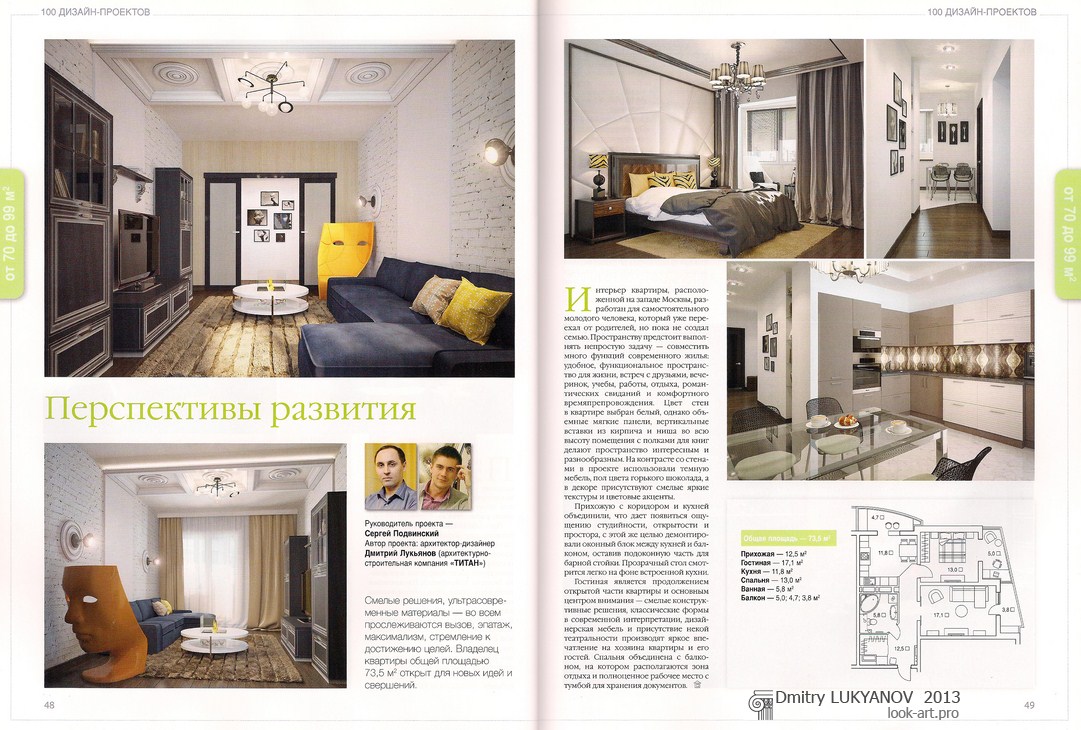 Публикация в журнале "Красивые квартиры"