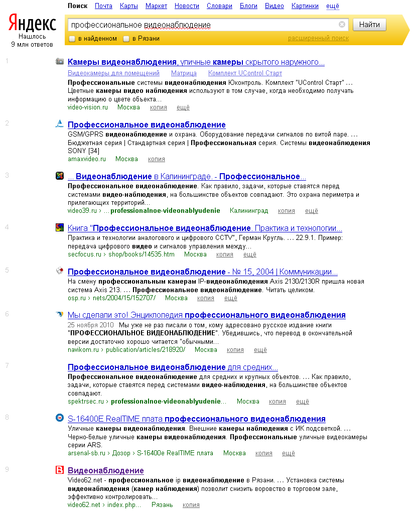 профессиональное видеонаблюдение