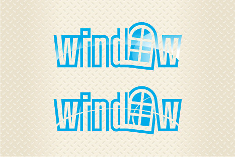 Логотип фирмы по установке пластиковых окон "Window"