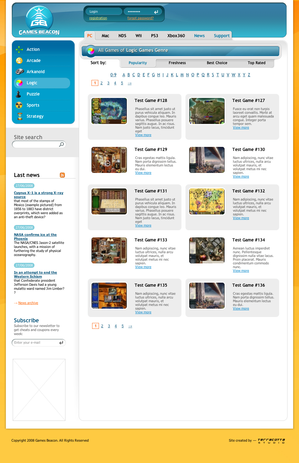 GamesBeacon :: страница категории