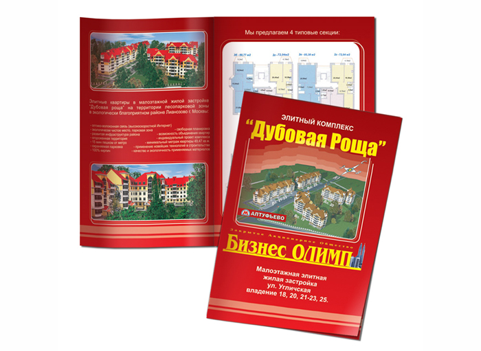 Для компании «Бизнес Олимп» был разработан дизайн буклета
