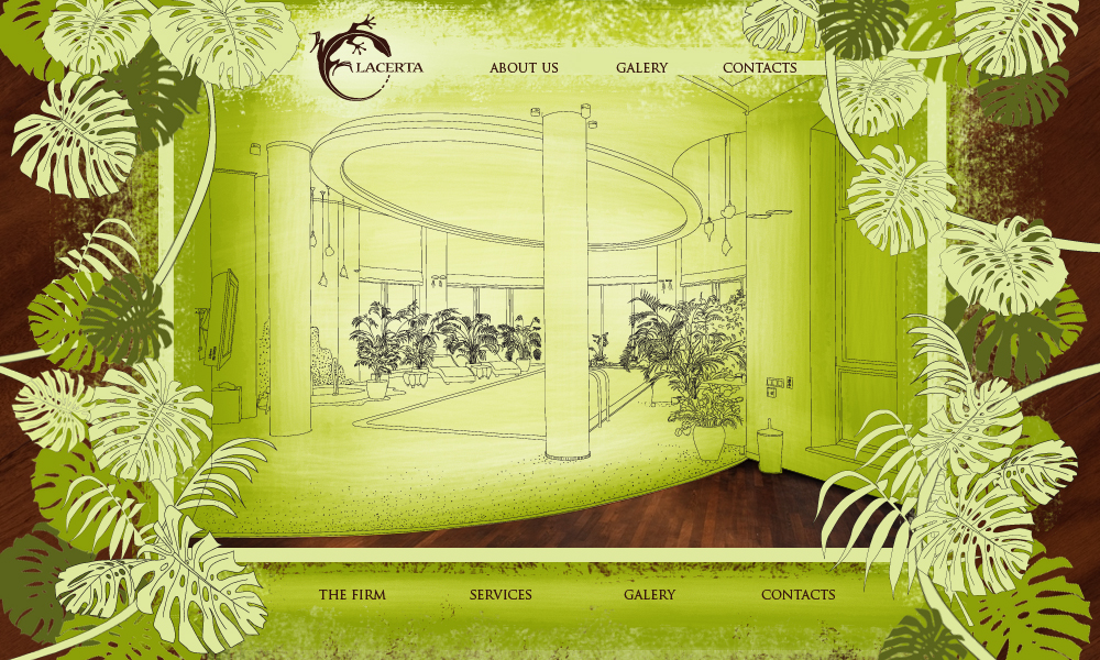 Вариант дизайна сайта для инэт-магазина паркета "Ласэрта"