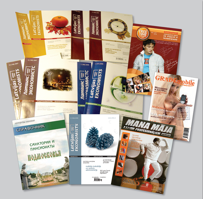 некоторые из создаваемых в разное время обложек