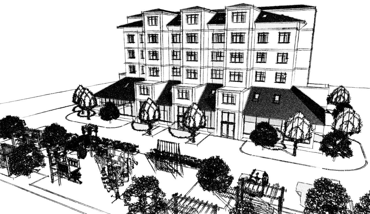 Многоквартирный жилой дом, форэскиз, г.Ростов на Дону