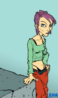 герла комиксная