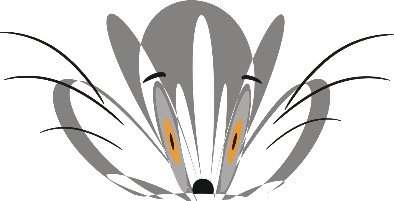 стилизованный мульт-герой Волк