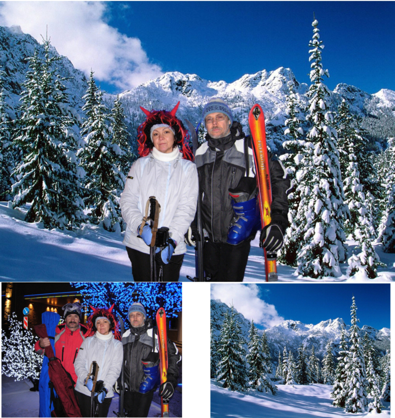 Горнолыжный коллаж
