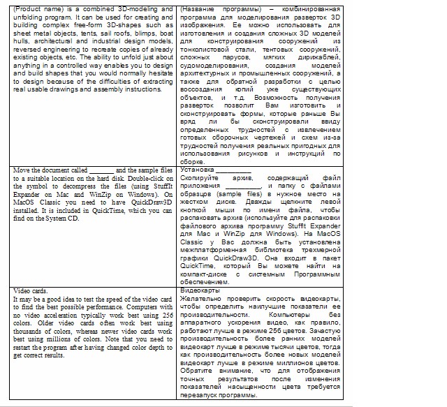 Фрагмент перевода руководства к ПО (EN-RU)