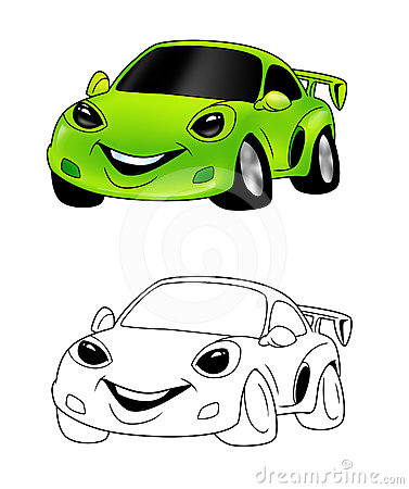 Машина -  раскраска 