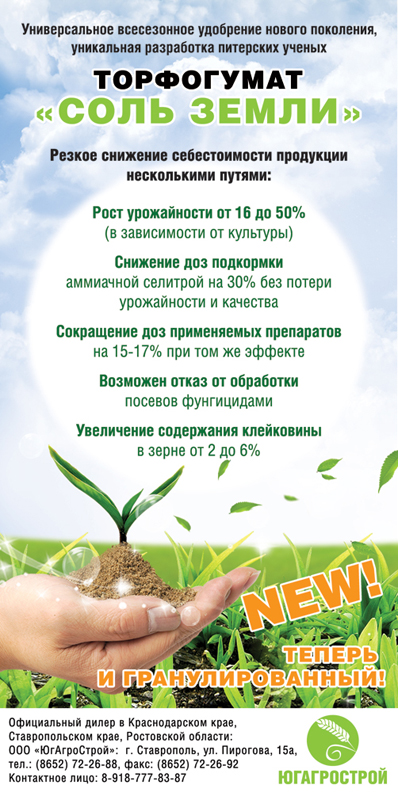 Листовка "Соль земли"