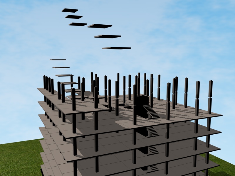 Анимация строительства дома 2