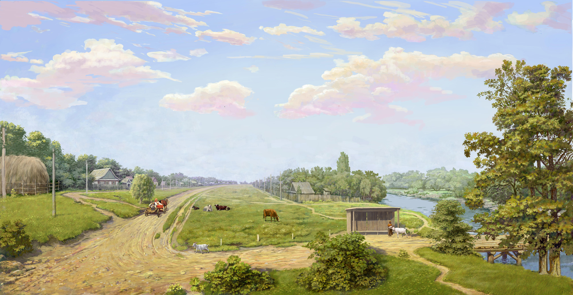 Роспись стены