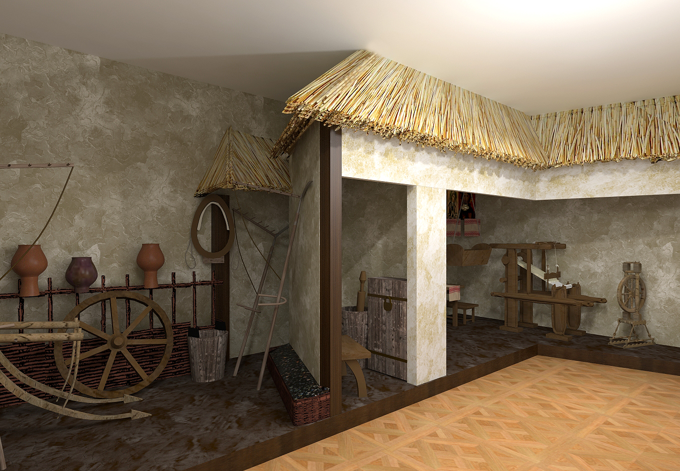 Проект дореволюционного зала в музее