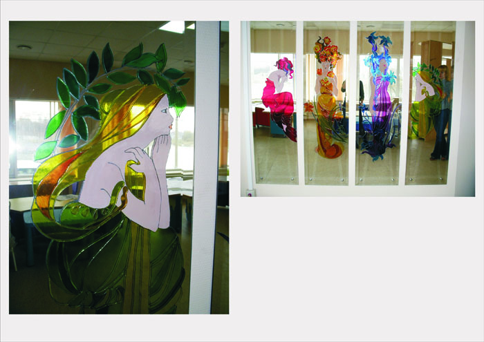 Витражная роспись.