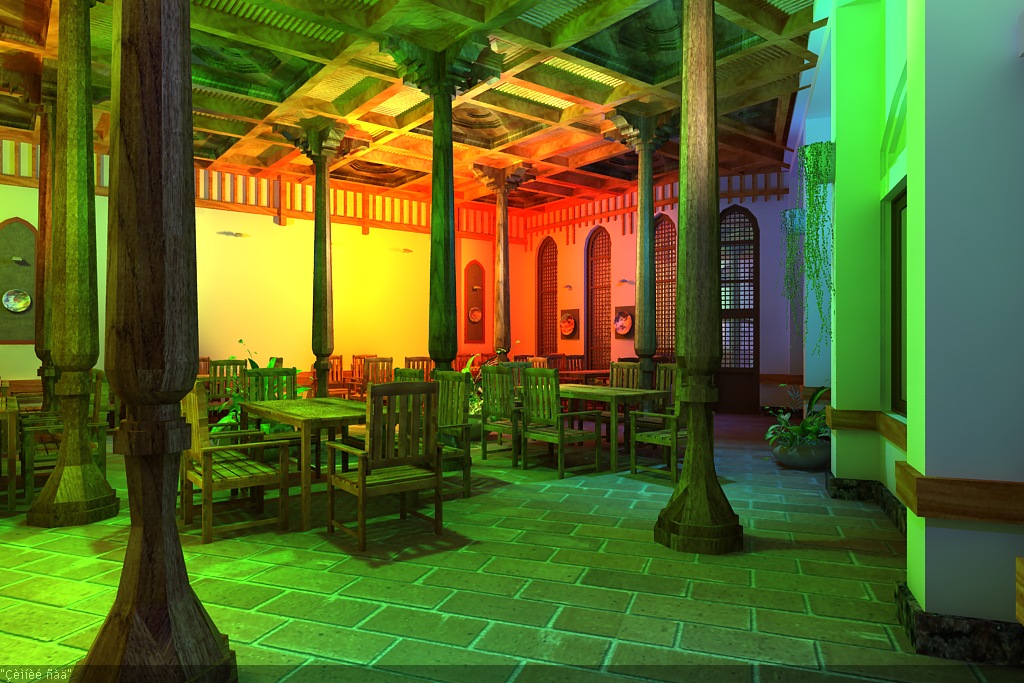 Интерьер восточной кухни (ресторан)