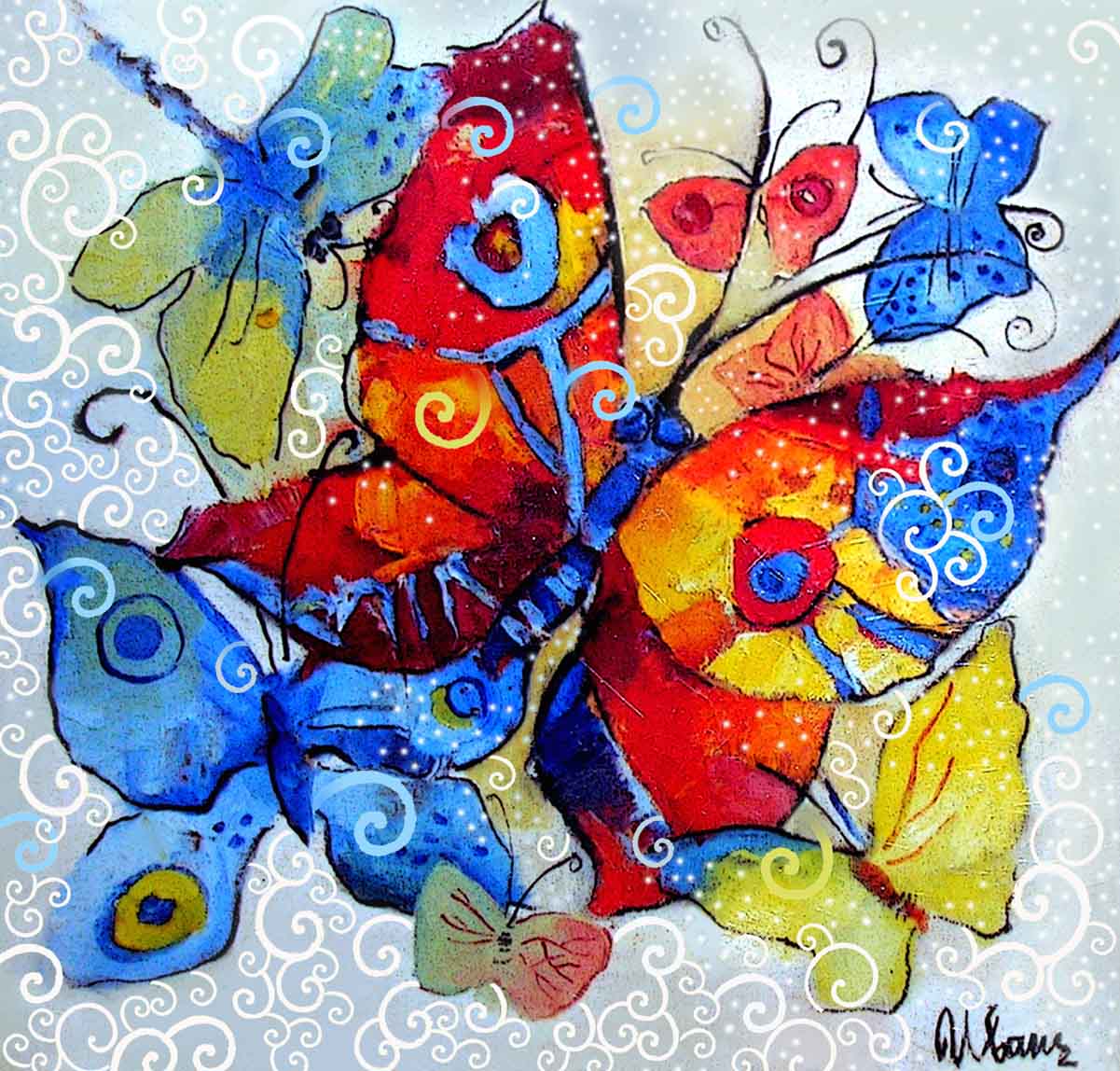 полет бабочки