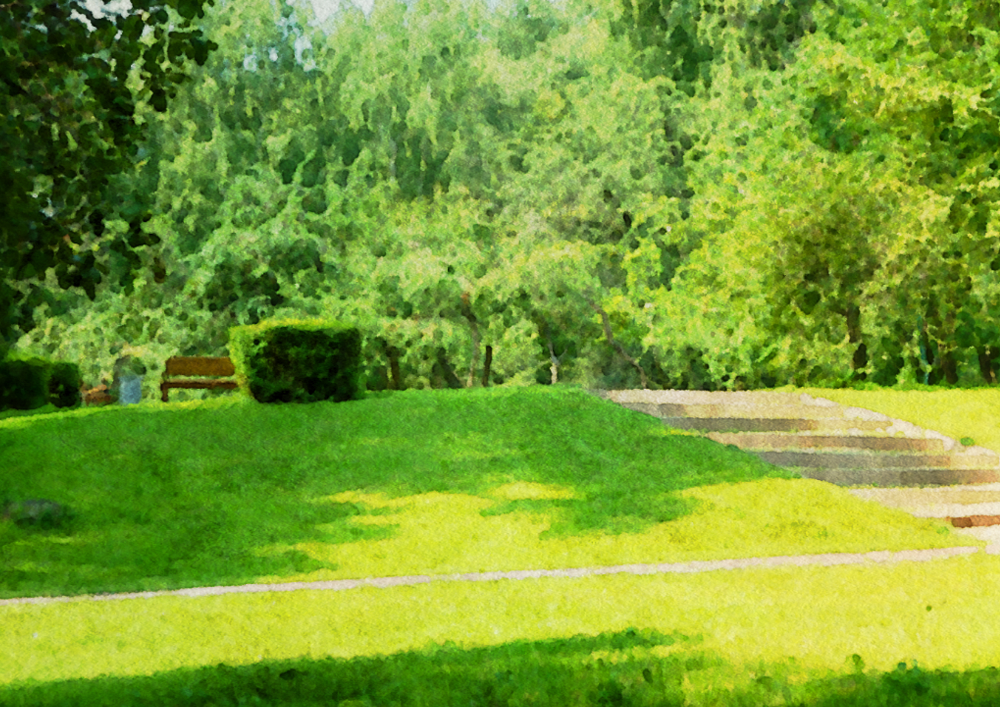 пленер. акварель