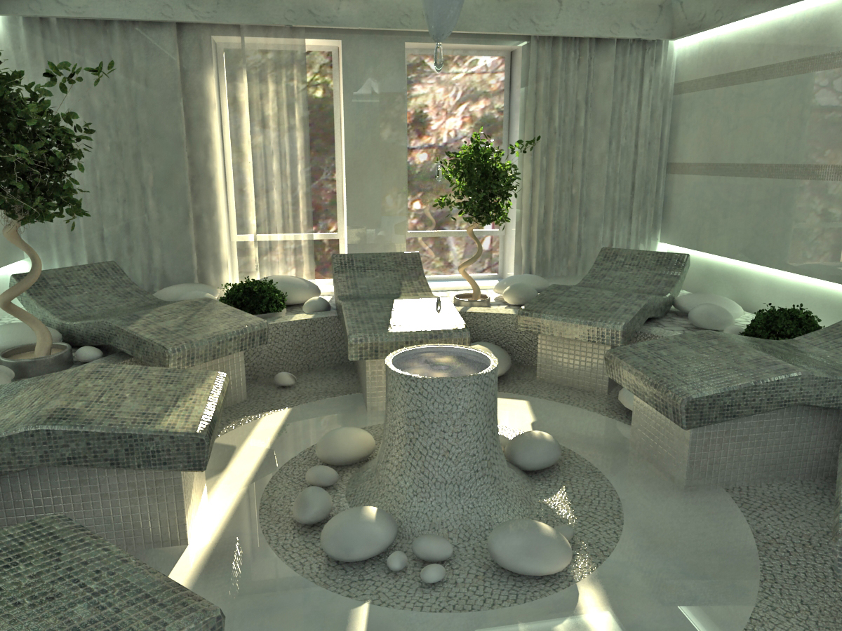 Зона отдыха SPA комплекса