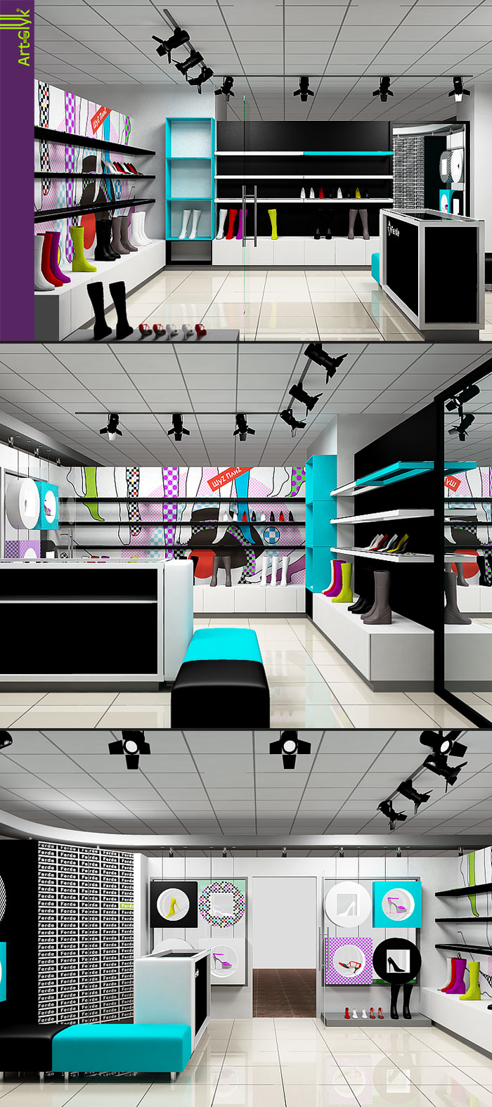 Бутик женской обуви "Ferde" в ТЦ "Рахмет"