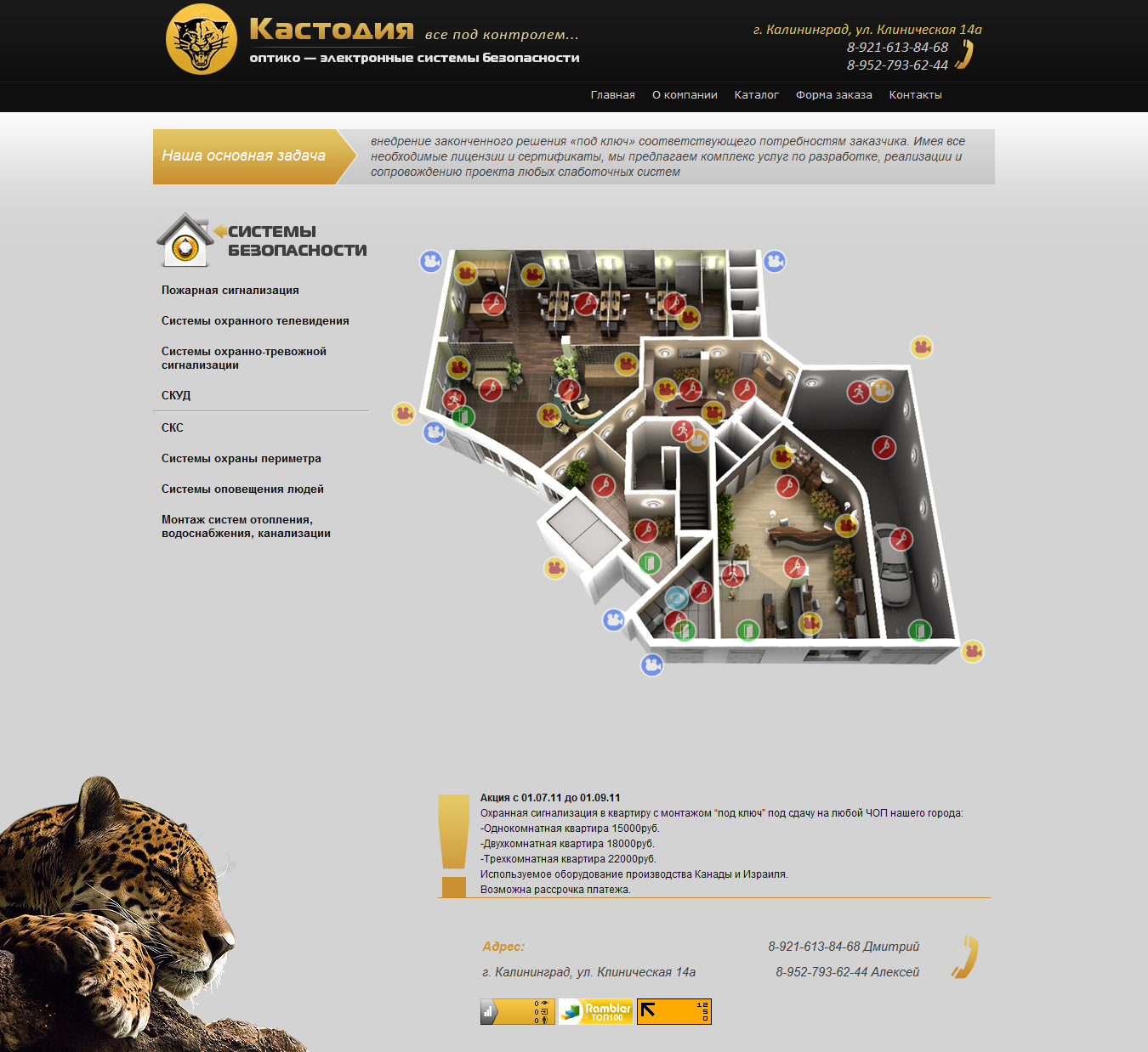 Кастодия. Оптико-электронные системы безопасности.