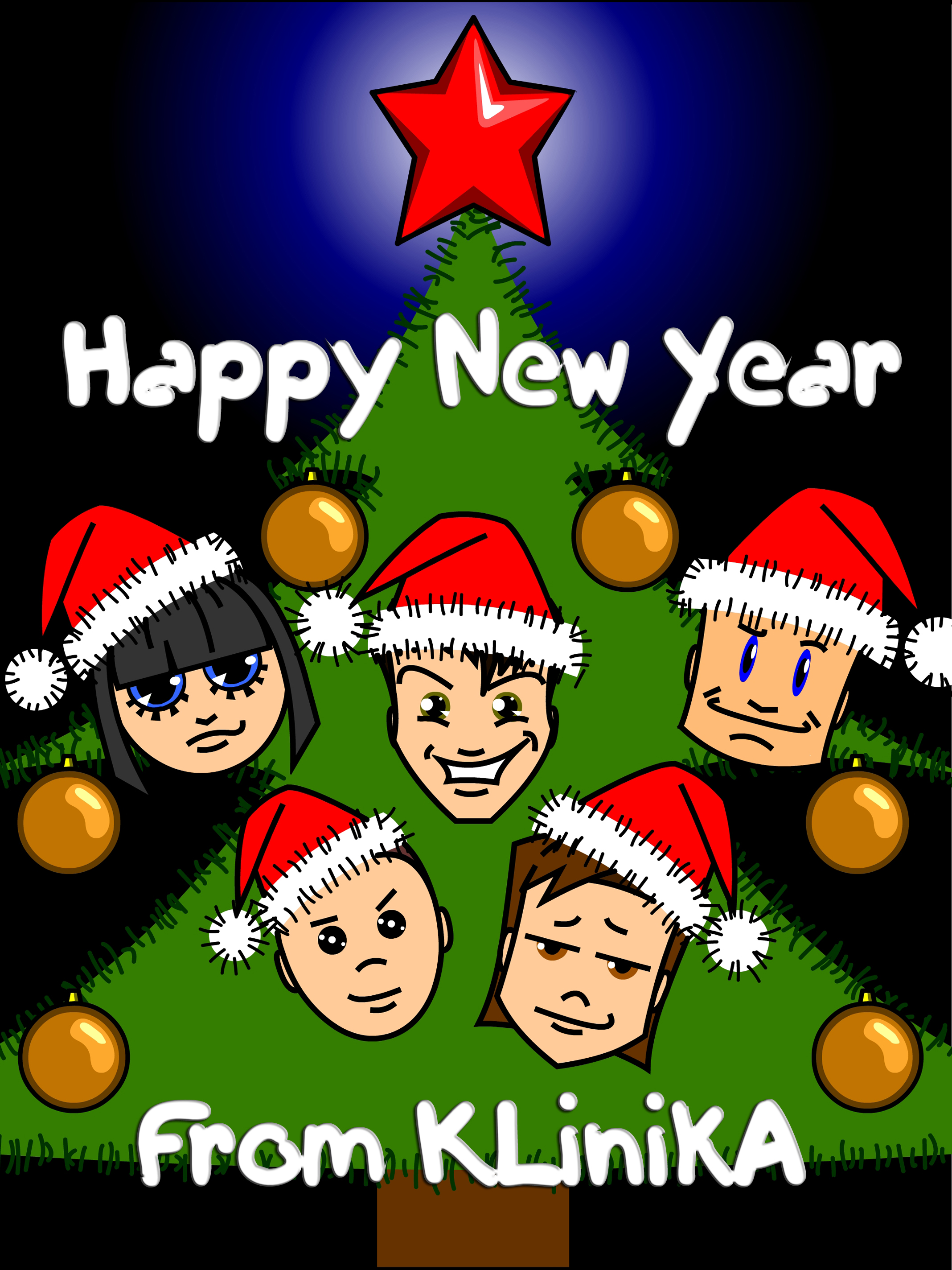 новогдняя афиша группы "КлИNИkа"