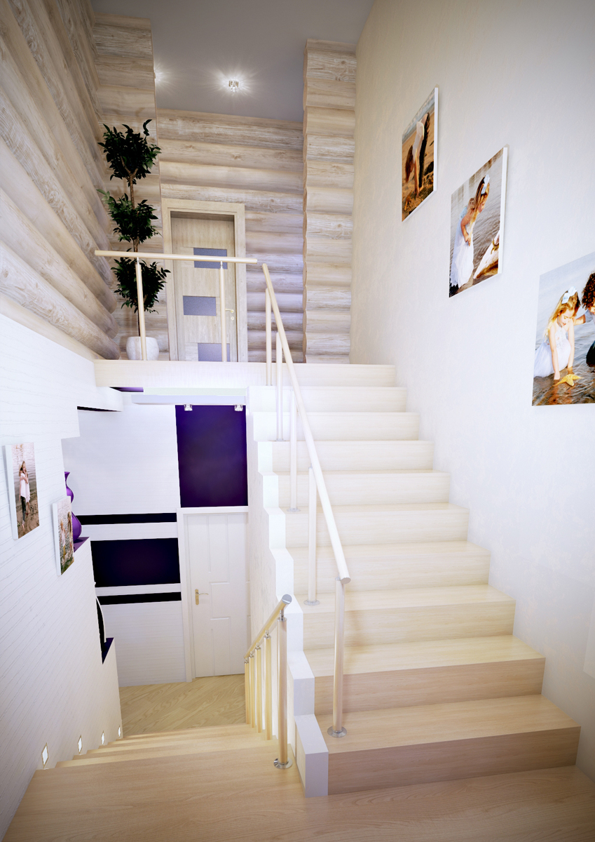 Коттедж лестнечный марш