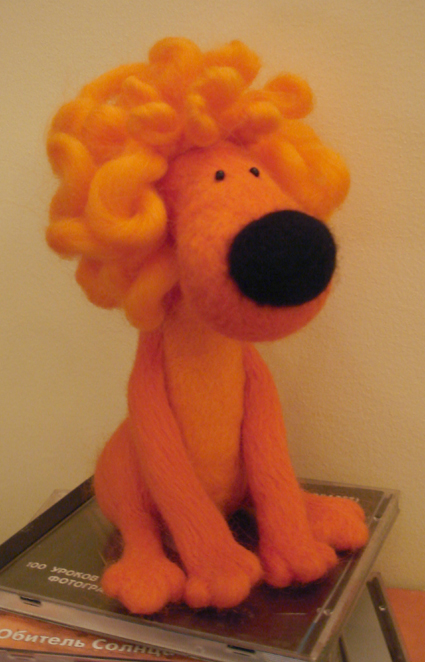 Лев, войлок