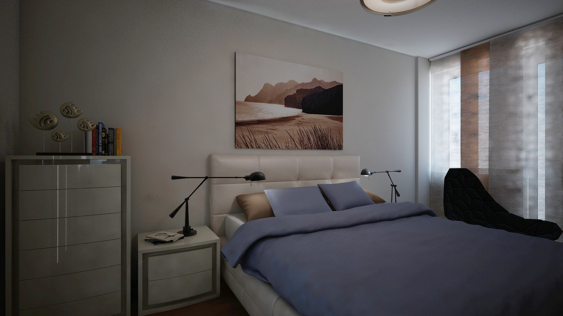 Спальня. Квартира на Ленсовета, 1