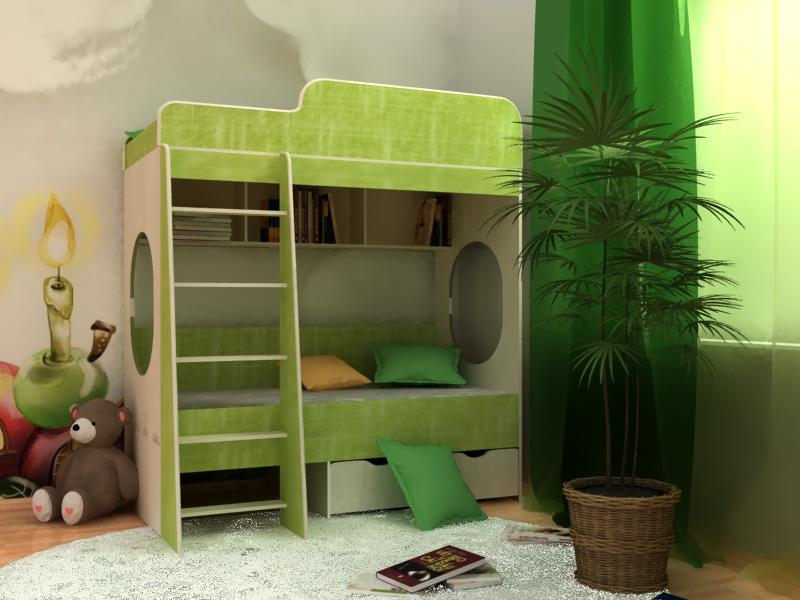 Модель детской мебели "Сказка-7"