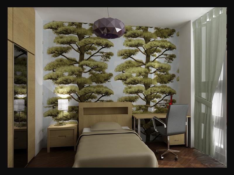 Интерьер детской спальни (вид со стороны входа)