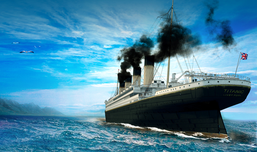 Design of copy of ship "Titanic" in 3D MAX