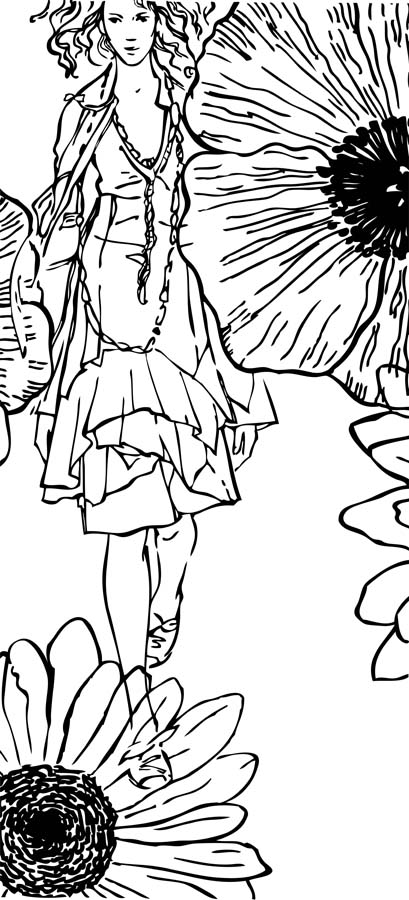 оформление стены в магазине одежды