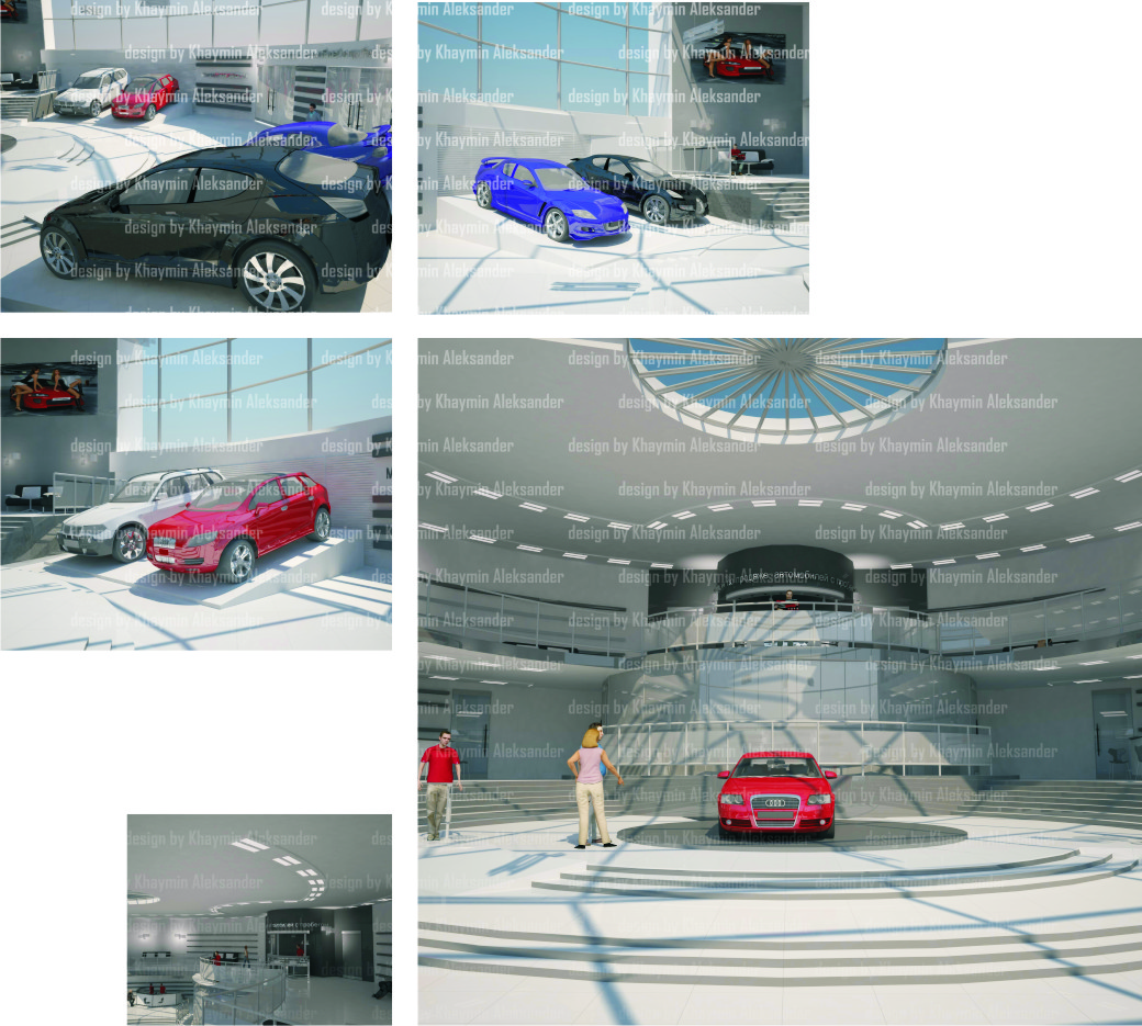 дизайн шоурума автосалона