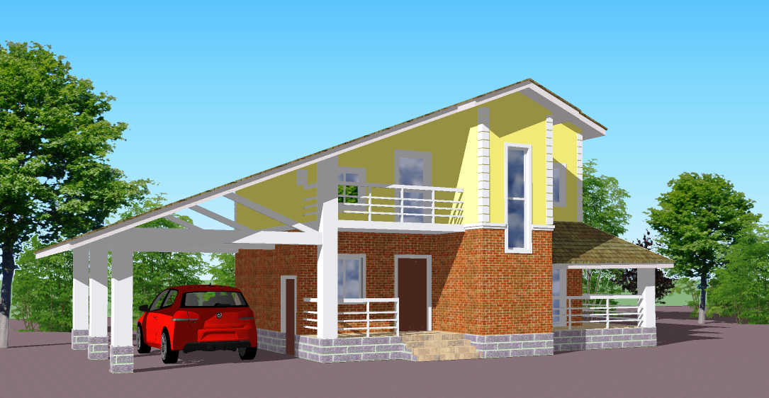 Визуализация здания жилого дома