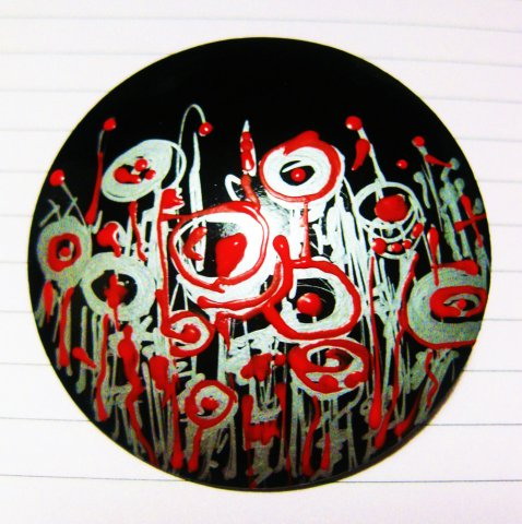 Брошь. Авторская "Маки"