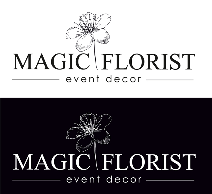 Разработка логотипа для студии флористики и декора