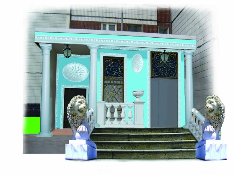 проект оформления типового подъезда