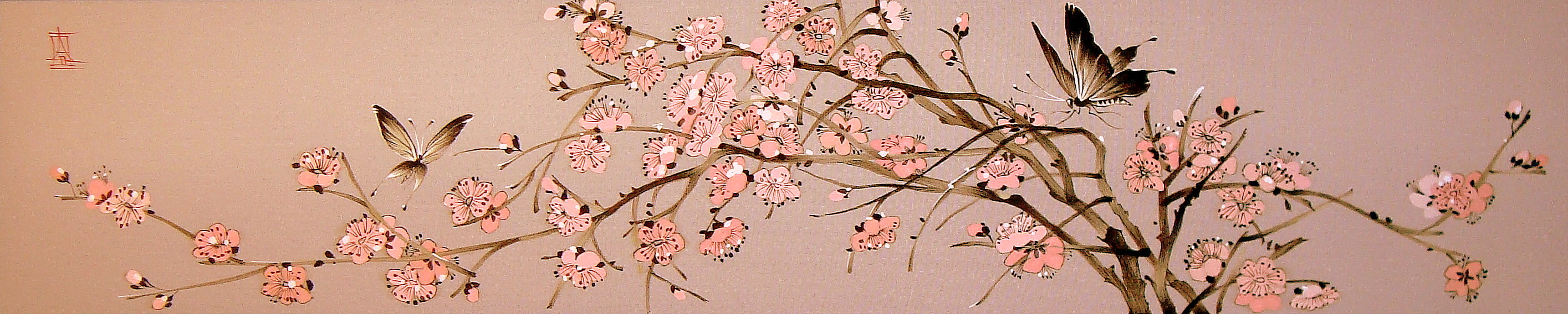 Бабочки и Сакура