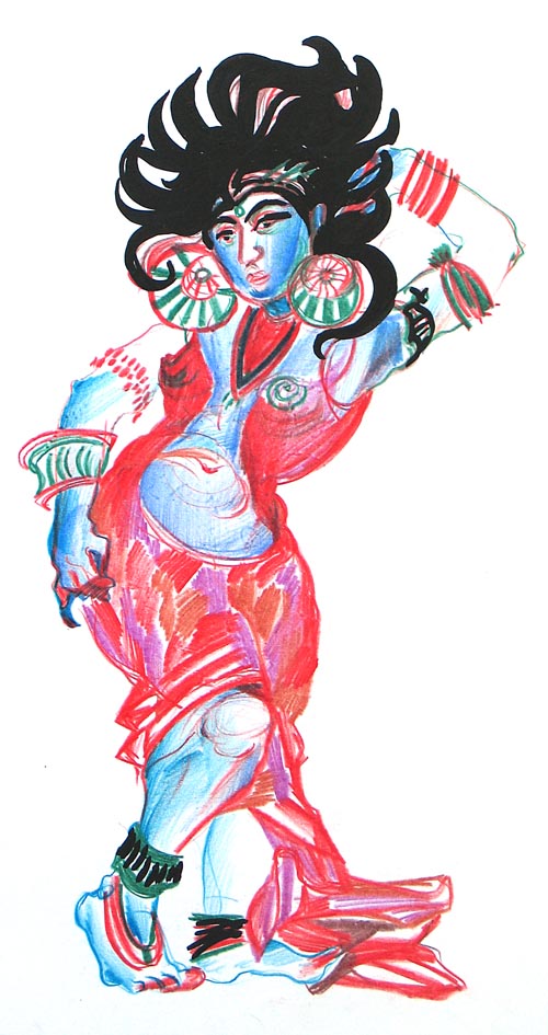 "Ракшаска". Серия иллюстраций к Рамаяне