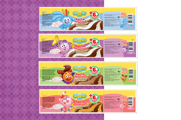 Паста под ТМ "Смешарики"