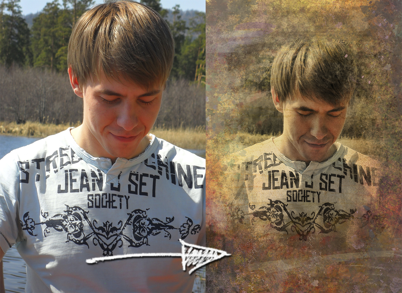 Ретушь любительской фотографии + создание рамки